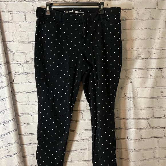 Old Navy Pixie Mid-rise Polka Dot Jeans - size 12 - Picture 6 of 6